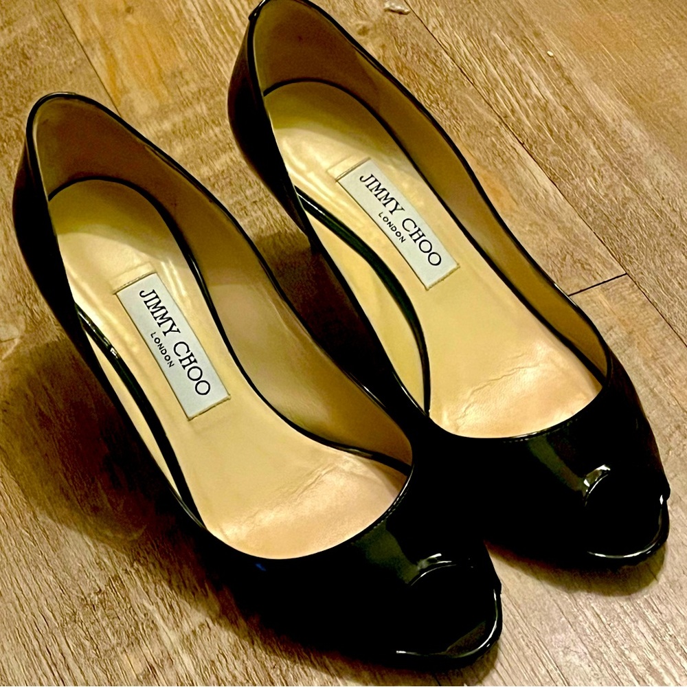 Jimmy Choo London Isabel Peep Toe Pump